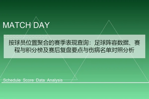 按球员位置聚合的赛季表现查询：足球阵容数据、赛程与积分榜及赛后复盘要点与伤病名单对照分析